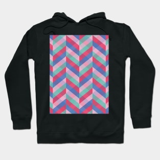 Minimalist Geometric Candy Colors Hoodie